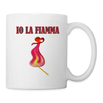 Angezündetes Streichholz – Ein Funke der Liebe - Tasse - Weiß - Rechts