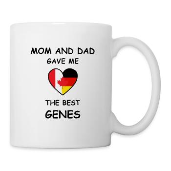 Canada Germany Genes Heart - Tasse - Weiß - Rechts