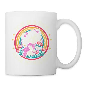 Ich hasse alle Menschen – Blumenmädchen - Tasse - Weiß - Rechts