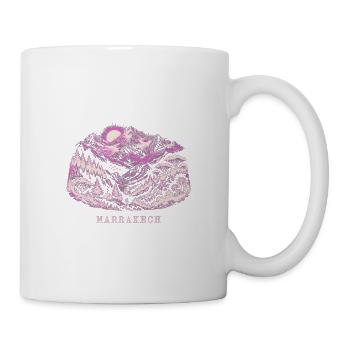 Marrakesch Mountain Magenta Retro - Tasse - Weiß - Rechts