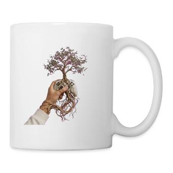 Gerootete Konsolen-Bloom - Tasse - Weiß - Rechts