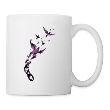 Purple Chain Wings Release - Tasse - Weiß - Rechts