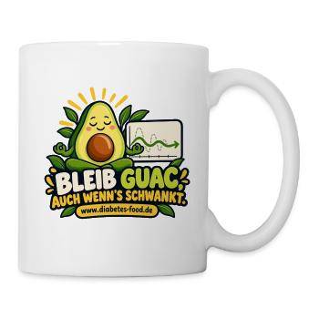 Guac Motivation Avocado Grafik - Tasse - Weiß - Rechts