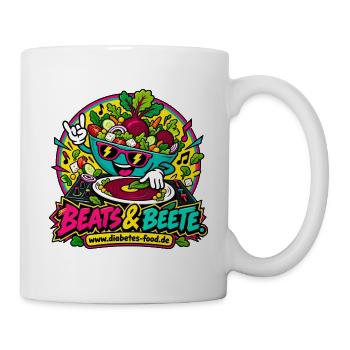 Beats & Beete: Gemüse-Rhythmus - Tasse - Weiß - Rechts