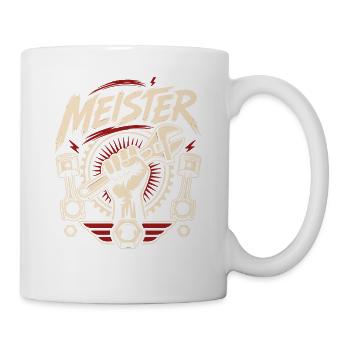 KFZ Meisterprüfung bestanden - Tasse - Weiß - Rechts