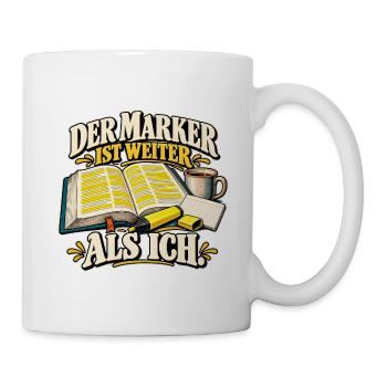 Marker voraus - Tasse - Weiß - Rechts