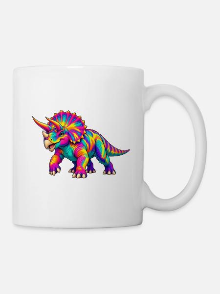 Triceratops - Tasse - Weiß