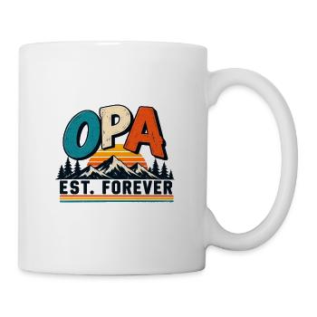 OPA – Retro Design für Großväter - Tasse - Weiß - Rechts