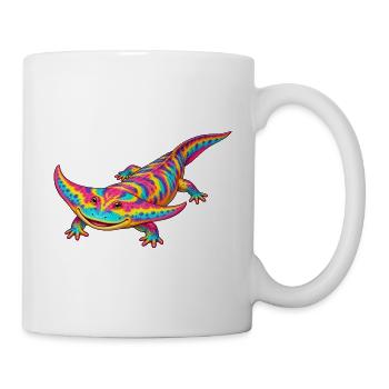 Regenbogen Diplocaulus Strahlen - Tasse - Weiß - Rechts