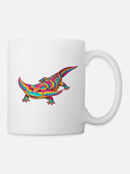 Regenbogen Diplocaulus Strahlen - Tasse - Weiß