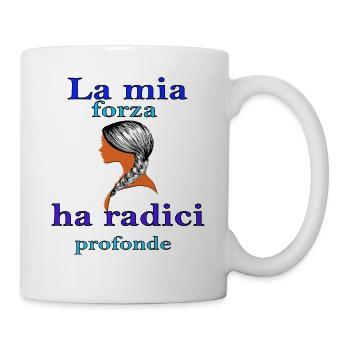 Tiefe Wurzeln – Weibliche Stärke - Tasse - Weiß - Rechts