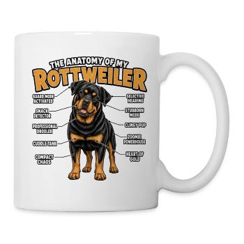Rottweiler Hundehalter T für Rottweiler Hunde - Tasse - Weiß - Rechts