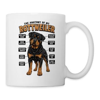 Rottweiler T Hundehalter Gassi Bekleidung Rotti  - Tasse - Weiß - Rechts