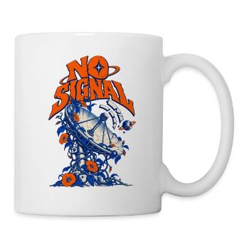 No Signal Retro Raumblumen - Tasse - Weiß - Rechts