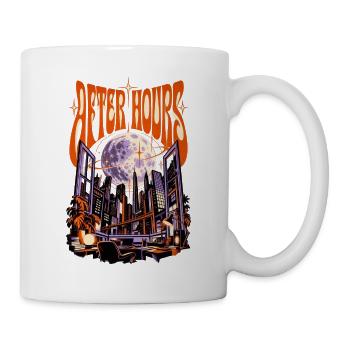 Heldennacht über Skyline - Tasse - Weiß - Rechts
