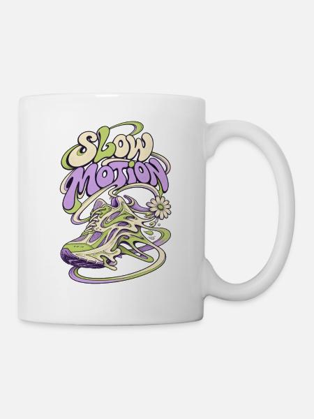 Slow Motion Sneaker Psychedelia - Tasse - Weiß