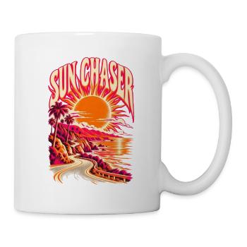 Sun Chaser Retro Sunset - Tasse - Weiß - Rechts