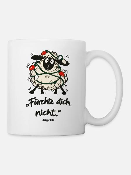 Jahreslosung 2027 Fürchte dich nicht Schaf - Tasse - Weiß