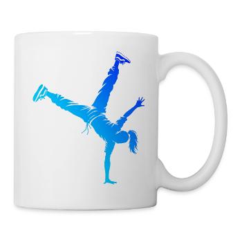 Geschenkidee für die Hip-Hop-Tänzerin mit B-Boying - Tasse - Weiß - Rechts