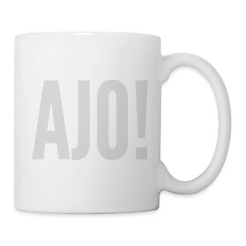 Ajo - Rheinland Pfalz Pälzer Dialekt Schorle - Tasse - Weiß - Rechts