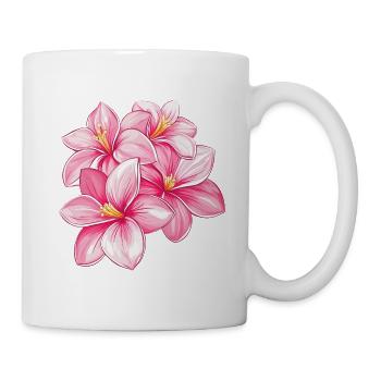 Hawaii Hibiskus Blume Maui Surfer Strand Tropisch - Tasse - Weiß - Rechts