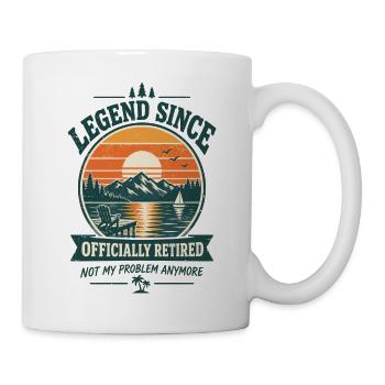 Legende Seit Ruhestand Officially Retired - Tasse - Weiß - Rechts