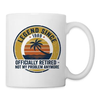 Legende Seit 1989 Ruhestand - Tasse - Weiß - Rechts