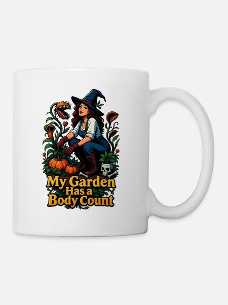 Hexengarten Body Count - Tasse - Weiß