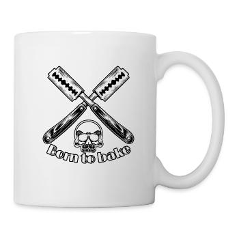 Born to bake - Tasse - Weiß - Rechts