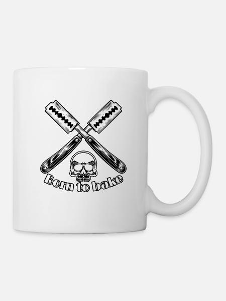 Born to bake - Tasse - Weiß