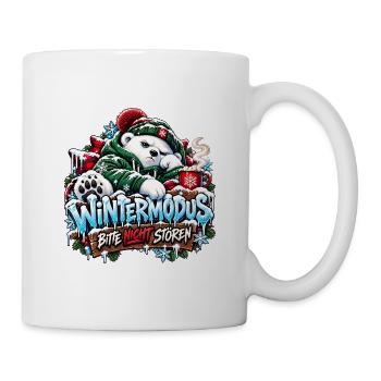 Wintermodus – Bitte nicht stören! - Tasse - Weiß - Rechts