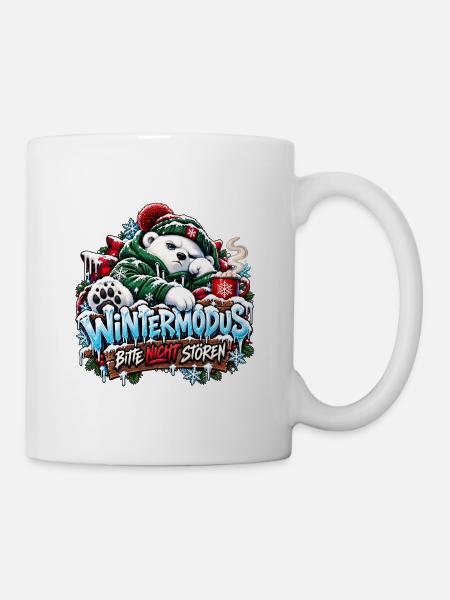 Wintermodus – Bitte nicht stören! - Tasse - Weiß
