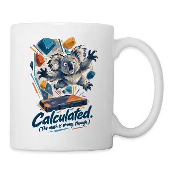 Koala Dyno: Calculated (The math is wrong though) - Tasse - Weiß - Rechts