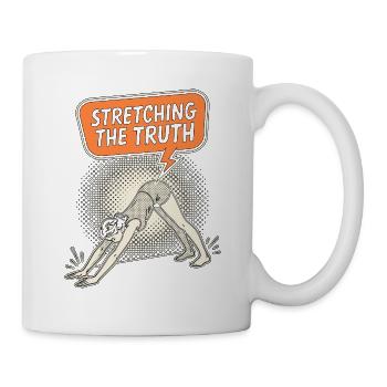 Yoga Instructor Stretching The Truth Holistic Yoga - Tasse - Weiß - Rechts