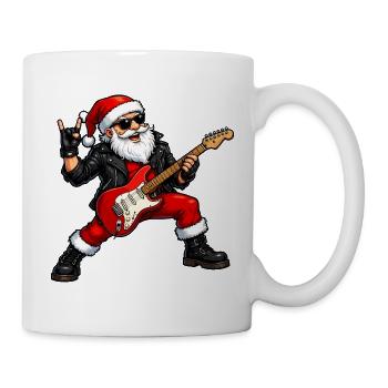 Rockender Weihnachtsmann - Tasse - Weiß - Rechts