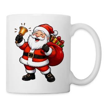 Weihnachtsmann Comic - Tasse - Weiß - Rechts
