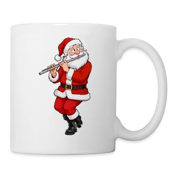 Weihnachts-Santa Flötenmelodie - Tasse - Weiß - Rechts