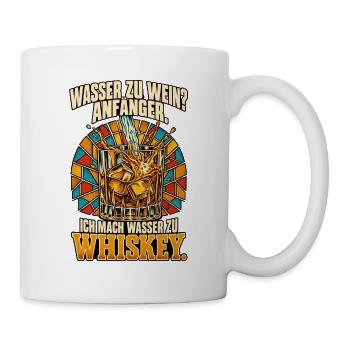 Wasser zu Whiskey Anfänger - Tasse - Weiß - Rechts