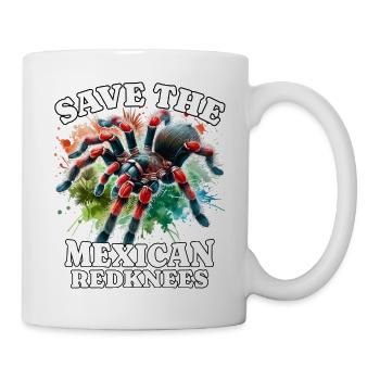 Save Rotknie Vogelspinne - Tasse - Weiß - Rechts