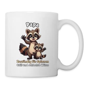 Papa - Tasse - Weiß - Rechts
