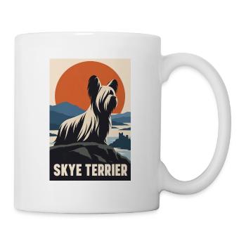 Skye Terrier - Tasse - Weiß - Rechts