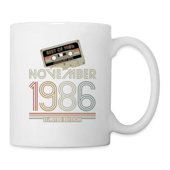 Limited Edition November Best of 1986 Kassette - Tasse - Weiß - Rechts