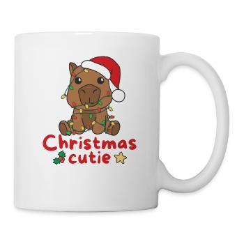 Capybara Weihnachten Capybaras Christmas Cutie - Tasse - Weiß - Rechts