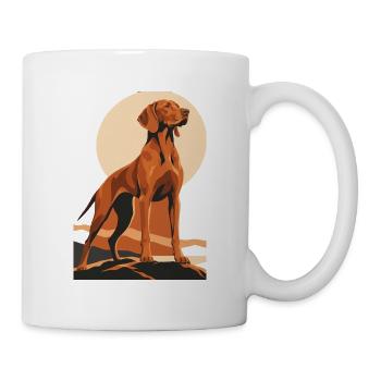Vizsla - Tasse - Weiß - Rechts