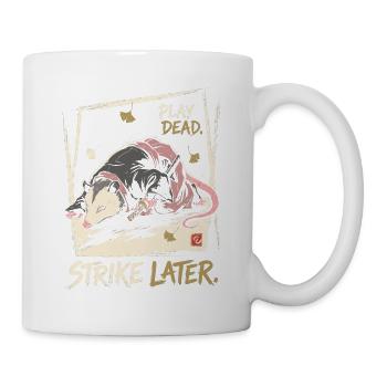 Play Dead, Strike Later – Ratte - Tasse - Weiß - Rechts