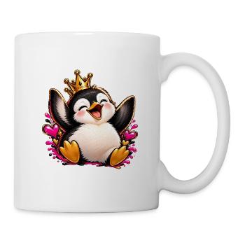 Königspinguin Jubelherz - Tasse - Weiß - Rechts