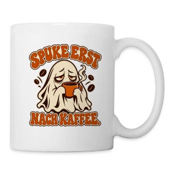 Spukegeist Kaffee Motiv - Tasse - Weiß - Rechts