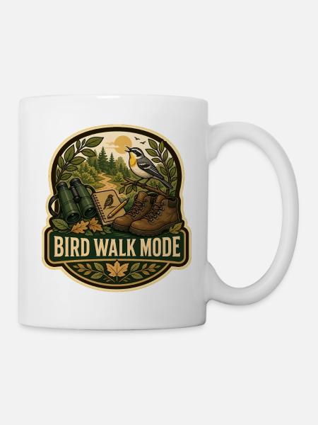 BIRD WALK MODE Wolken - Tasse - Weiß