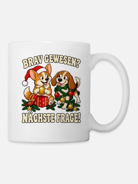 Hundeliebhaber Geschenkidee Weihnachten - Tasse - Weiß
