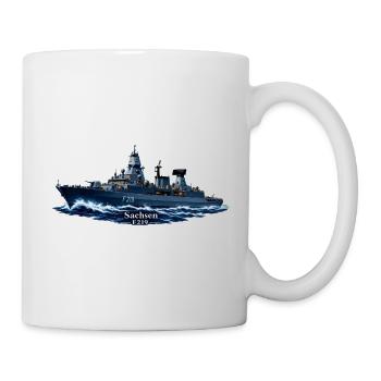 Sachsen F219 – Nachtfahrt – personalisierbar - Tasse - Weiß - Rechts